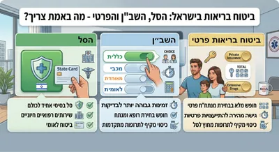 ביטוח בריאות בישראל: סל, שב"ן ופרטי - מה באמת צריך?